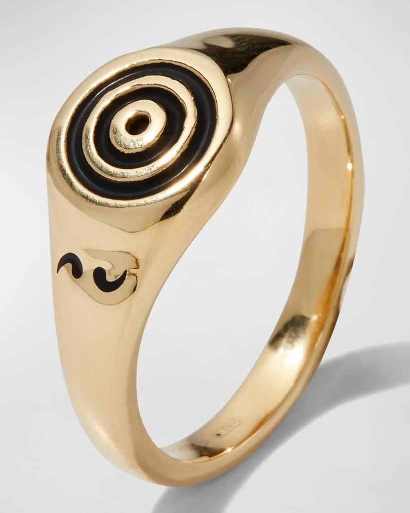 商品Marco Dal Maso|Men's Yellow Gold Acies Ipnotic Signet Ring,价格¥23857,第2张图片详细描述
