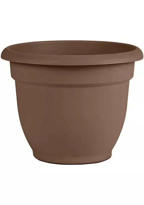 商品Fiskars|Fiskars Ariana Planter Flower Pot With Self Watering Grid Chocolate 8,价格¥87,第1张图片