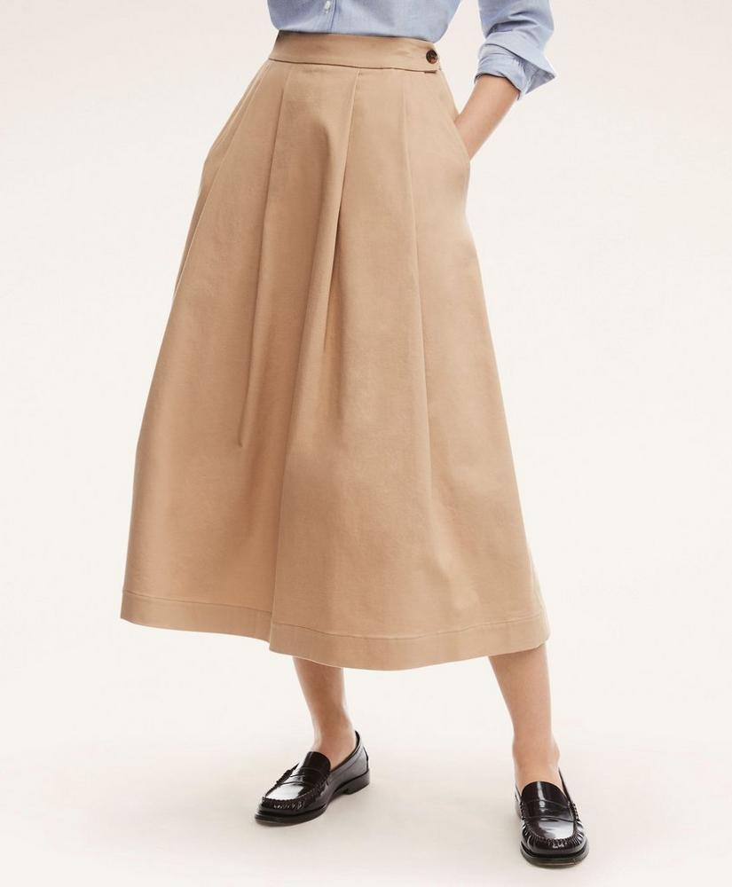 商品Brooks Brothers|Stretch Cotton Circle Skirt,价格¥873,第1张图片