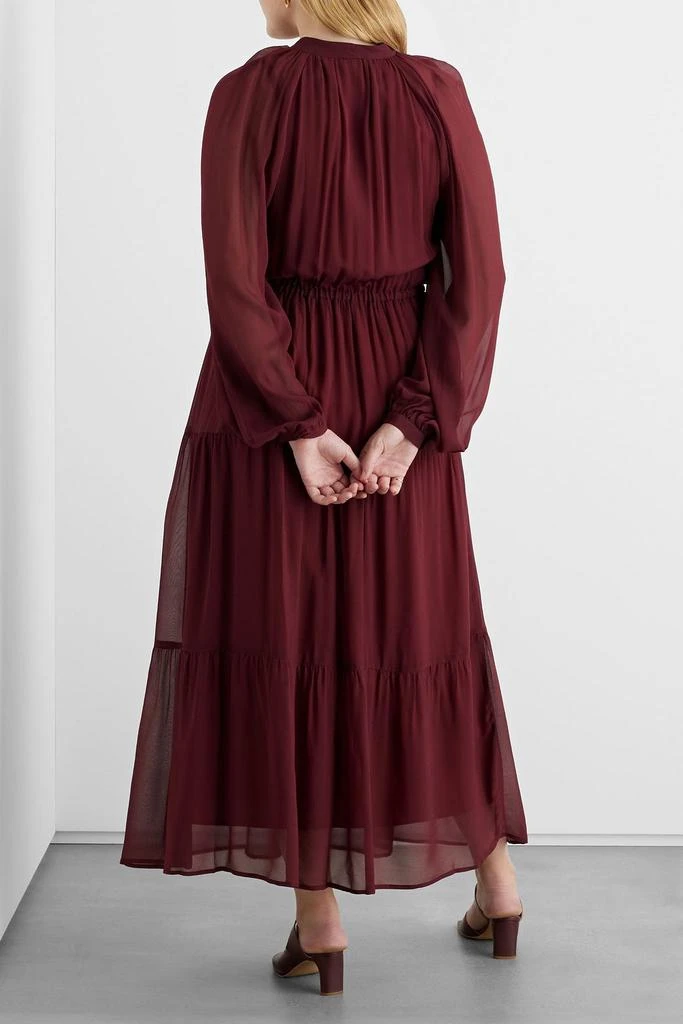 商品IRIS & INK|Emily pussy-bow chiffon maxi dress,价格¥736,第5张图片详细描述