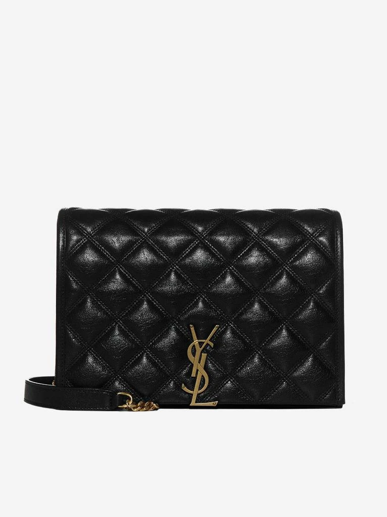 商品Yves Saint Laurent|Becky YSL Logo quilted leather mini bag,价格¥14798,第1张图片