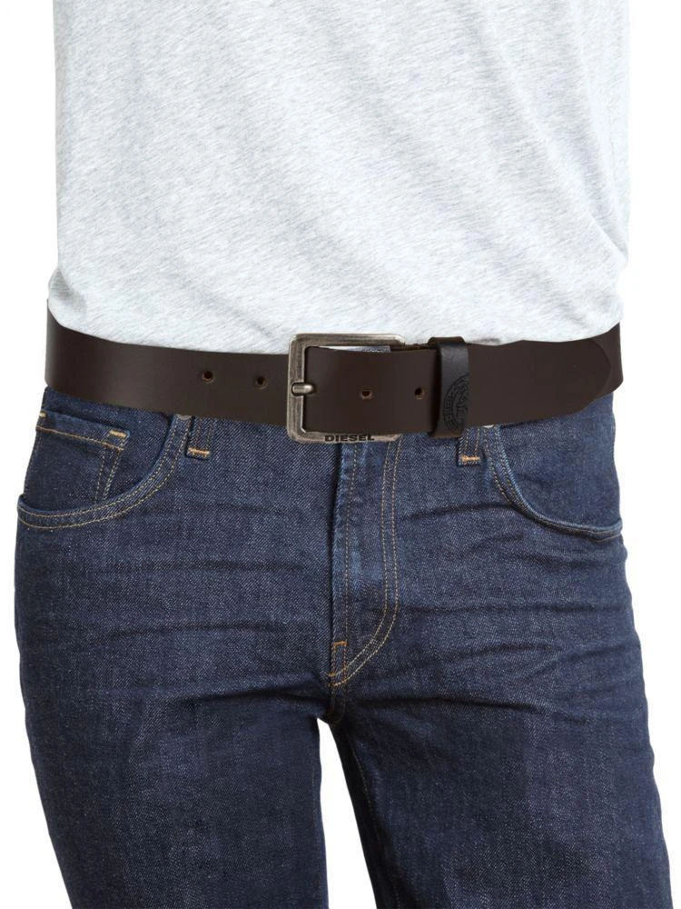 商品Diesel|Embossed Leather Belt,价格¥160,第3张图片详细描述