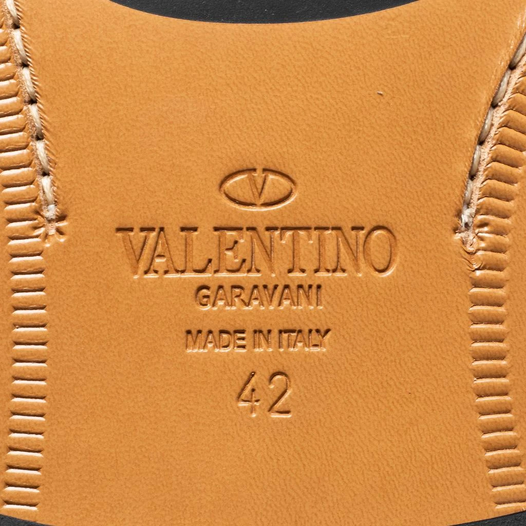 Valentino Black Leather Lace Up Derby Size 42 商品