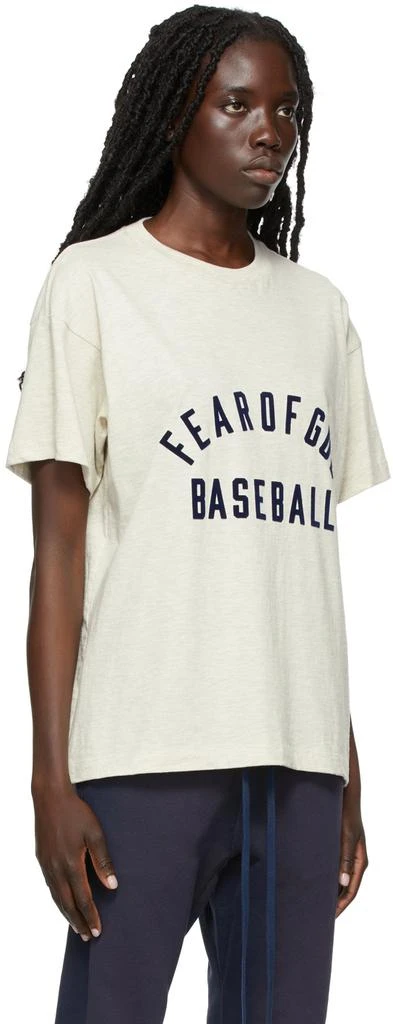 商品Fear of god|Beige 'Baseball' T-Shirt,价格¥1174,第2张图片详细描述