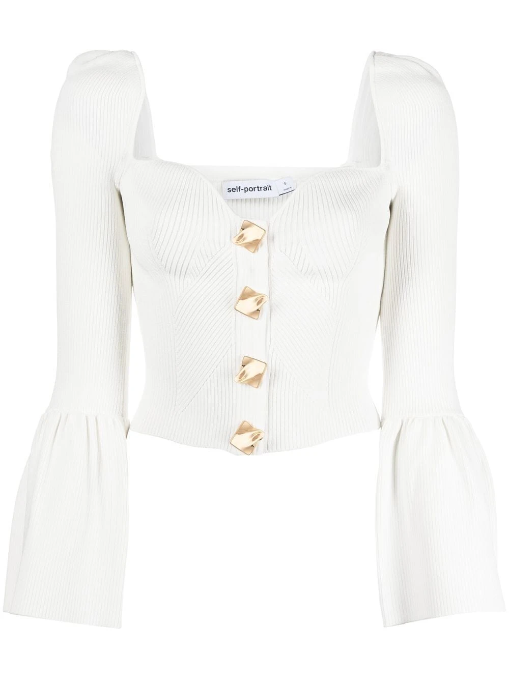 商品Self Portrait|SELF PORTRAIT 白色女士针织衫/毛衣 PF22093-WHI,价格¥1658,第1张图片