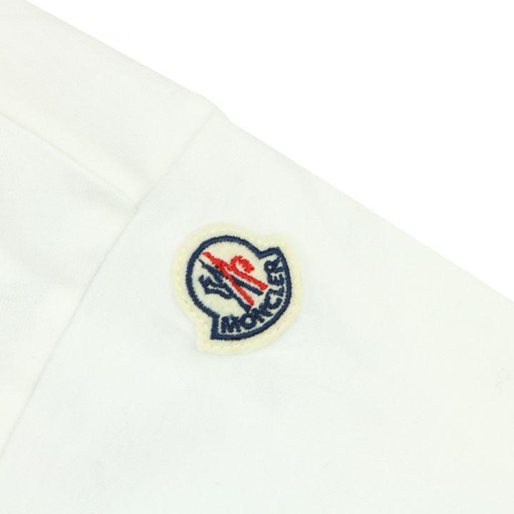 商品Moncler|Logo Print White T Shirt,价格¥834-¥1001,第4张图片详细描述