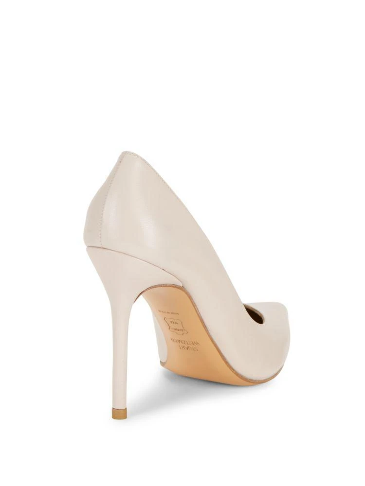 商品Stuart Weitzman|Nancy Leather Point-Toe Pumps,价格¥1416,第2张图片详细描述