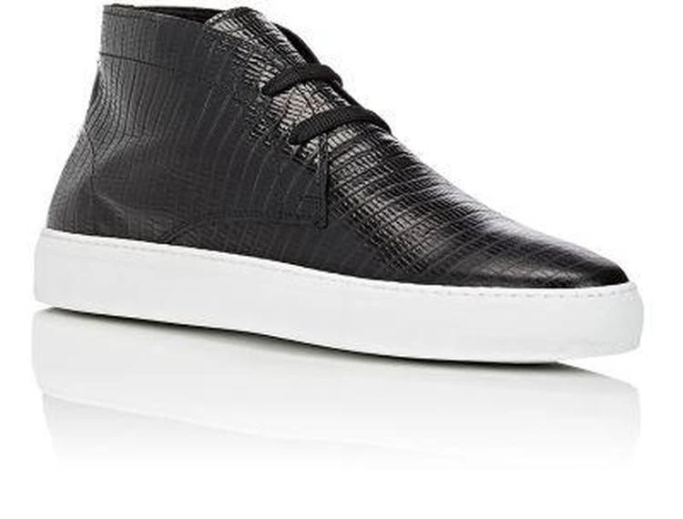 商品Barneys New York|Lizard-Stamped Leather Chukka Sneakers,价格¥952,第2张图片详细描述