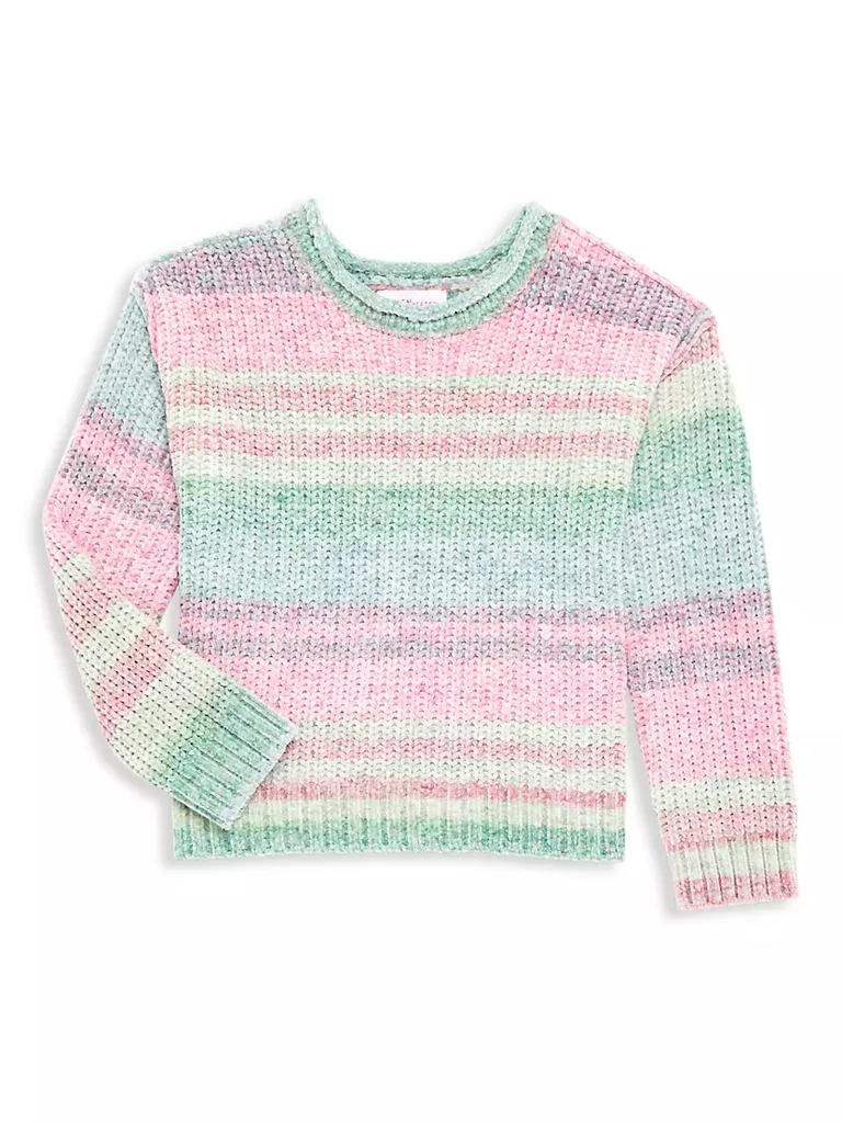 商品Design History|Little Girl's Striped Ribbed Knit Sweater,价格¥209,第1张图片