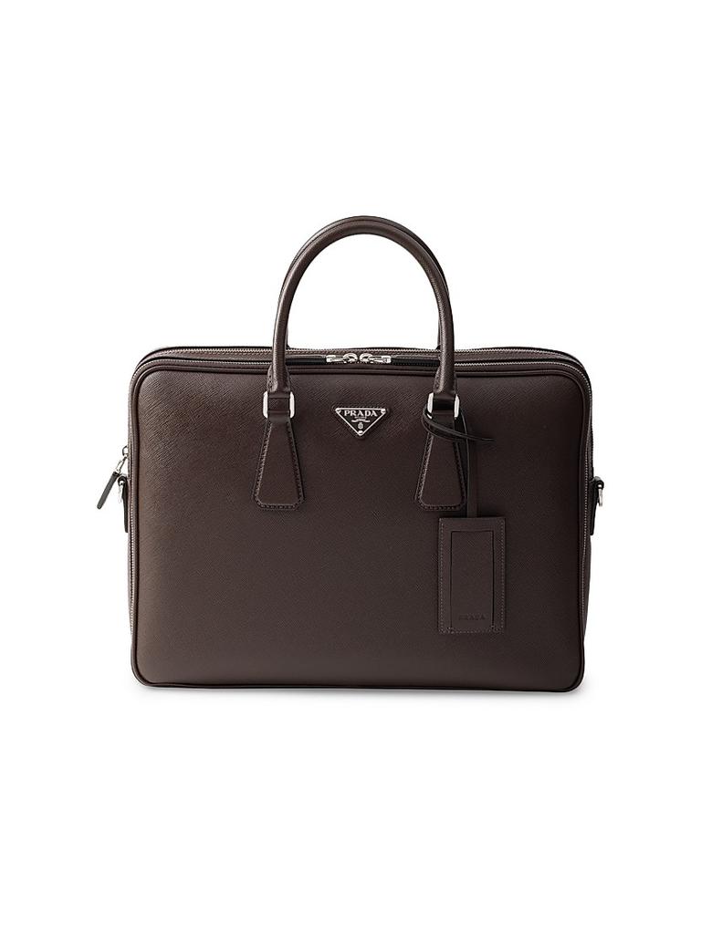 Prada Saffiano Leather Briefcase - Briefcases - Free Shipping