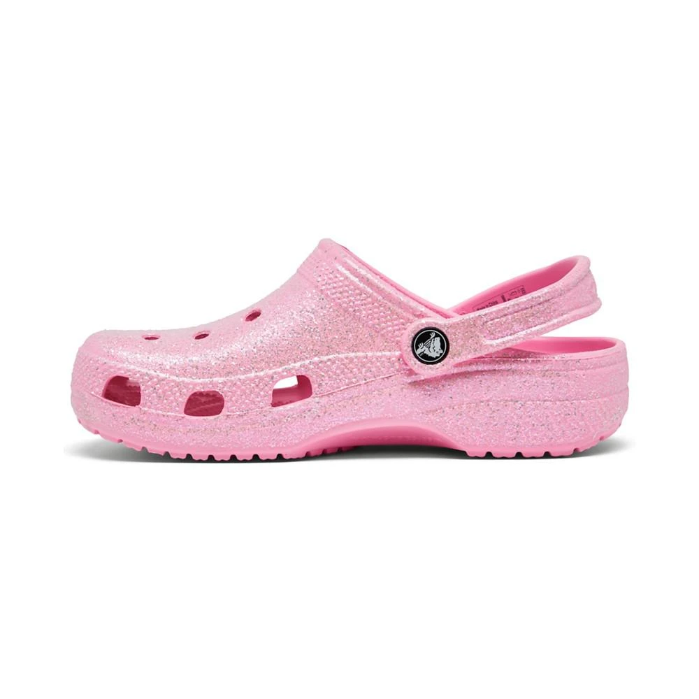 商品Crocs|Big Girls Classic Glitter Clogs from Finish Line,价格¥331,第3张图片详细描述