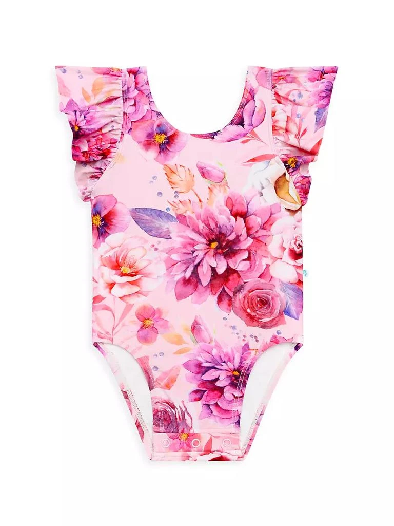 商品Posh Peanut|Baby Girl's Amira Cap-Sleeve One-Piece Swimsuit,价格¥206,第1张图片