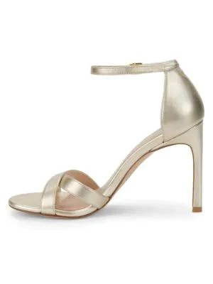 商品Stuart Weitzman|Nudistsong Metallic Leather Sandals,价格¥1029,第4张图片详细描述