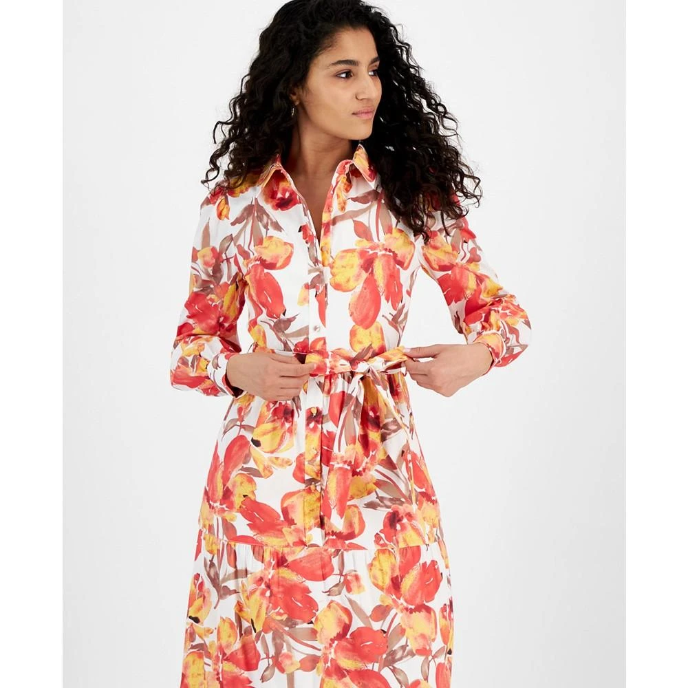 商品RACHEL Rachel Roy|Women's Pru Floral Maxi Shirt Dress,价格¥1257,第4张图片详细描述