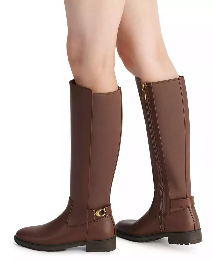 Women's Faith Knee High Lug Sole Riding Boots 商品