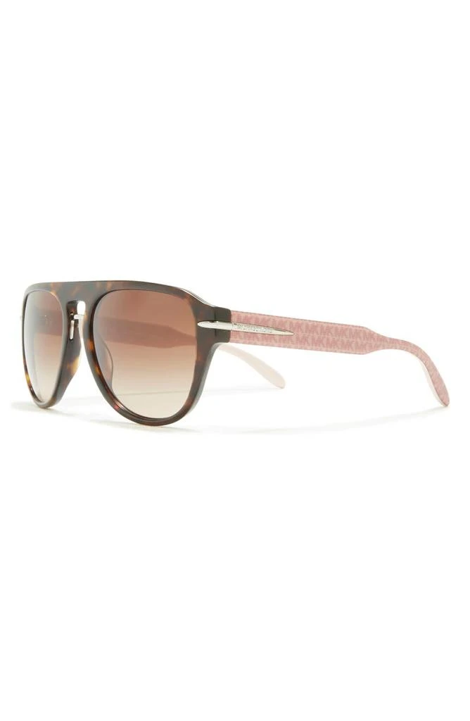 商品Michael Kors|56mm Pilot Sunglasses,价格¥563,第2张图片详细描述