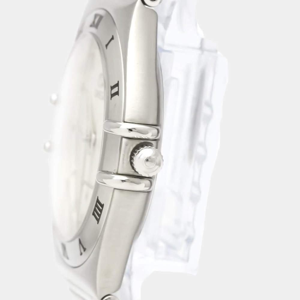 Omega Silver Stainless Steel Constellation 1512.30 Quartz Men's Wristwatch 33 mm商品第3张图片规格展示