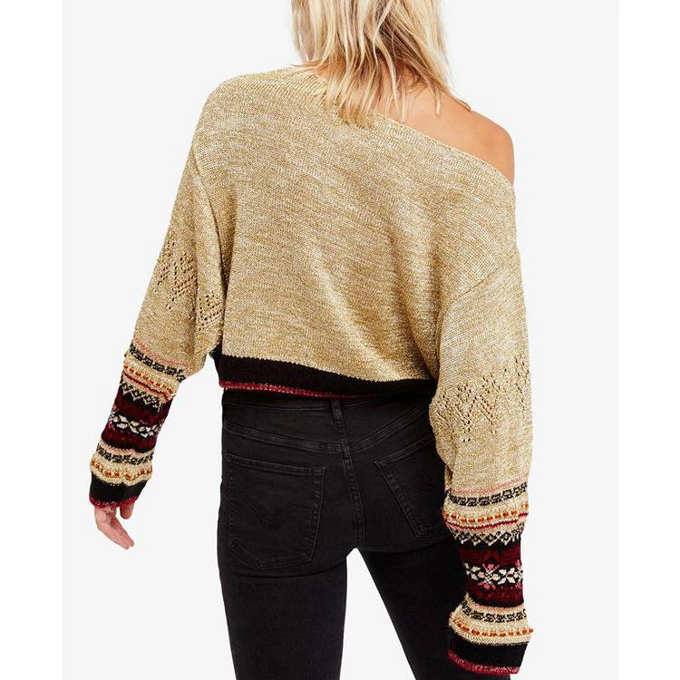 商品Free People|Printed Off-The-Shoulder Sweater,价格¥526,第2张图片详细描述