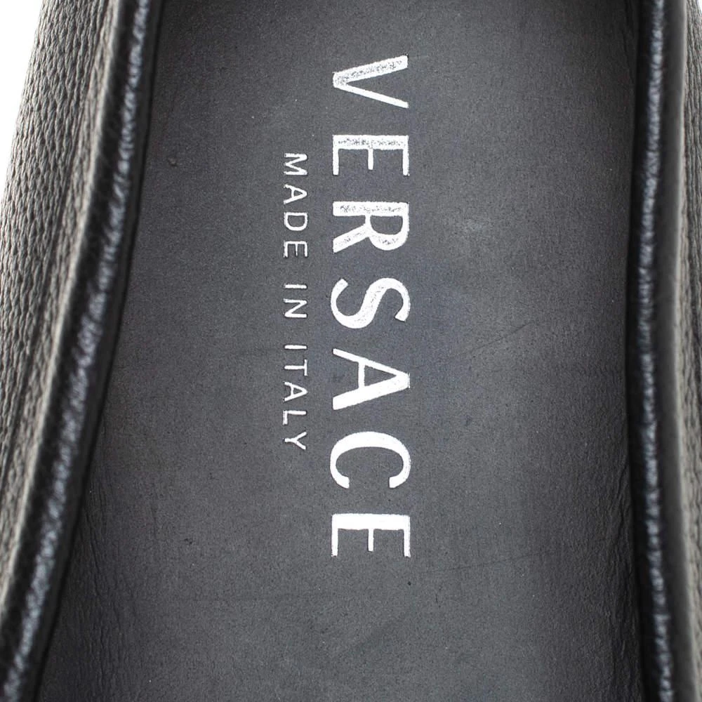 Versace Black Leather Medusa Loafers Size 43 商品
