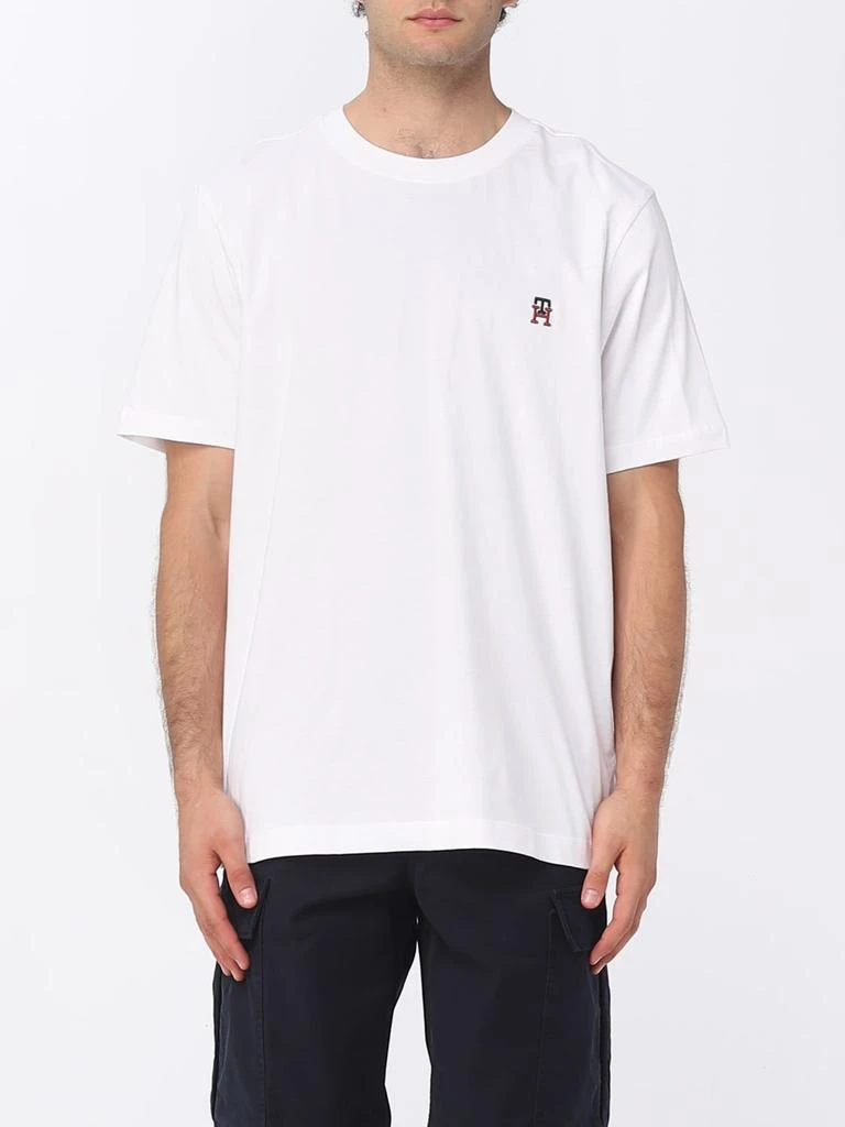 商品Tommy Hilfiger|Tommy Hilfiger cotton T-shirt with embroidered logo,价格¥257,第1张图片