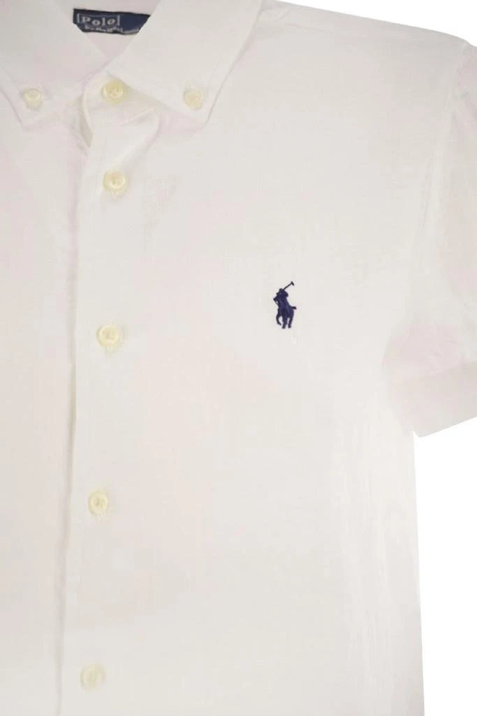 商品Ralph Lauren|LINEN SHORT-SLEEVED SHIRT,价格¥1485,第4张图片详细描述