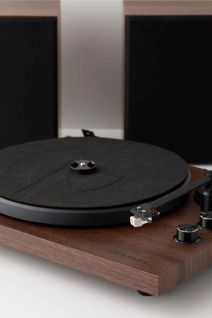 商品Crosley|Crosley C62 Record Player & Speakers Shelf System,价格¥2424,第3张图片详细描述
