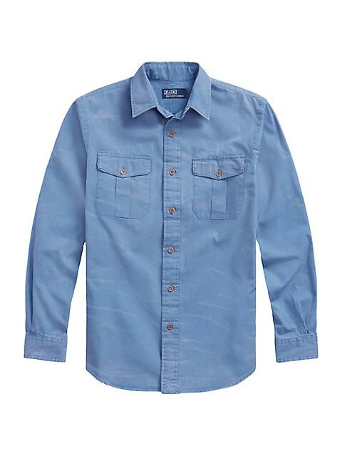 Chino Long-Sleeve Sport Shirt商品第1张图片规格展示