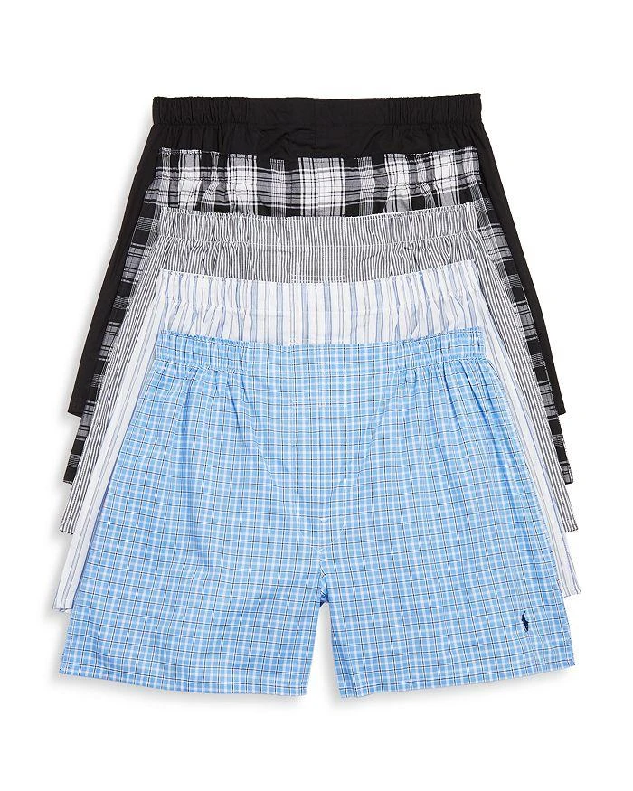 商品Ralph Lauren|Woven Boxers, Pack of 5,价格¥457,第1张图片详细描述