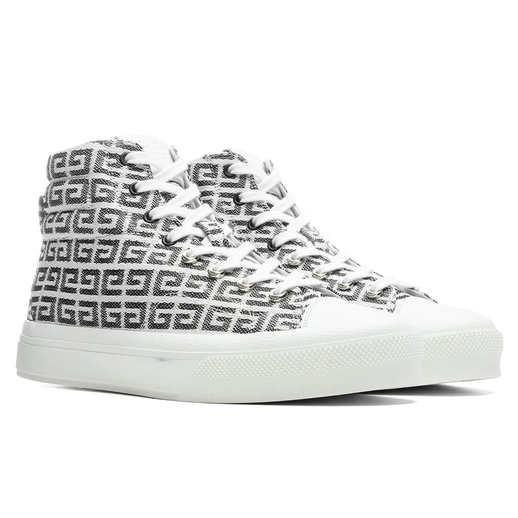 商品Givenchy|City High Top Sneaker - Black/White,价格¥5514,第2张图片详细描述