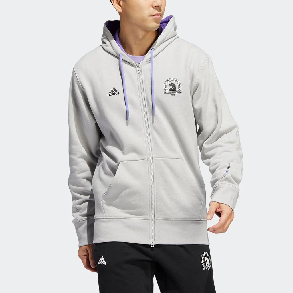 商品Adidas|Men's adidas Boston Marathon 2022 Fullzip Hoodie,价格¥375,第1张图片