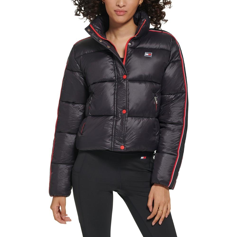 Women's Active Cropped Stretch Puffer Jacket商品第1张图片规格展示