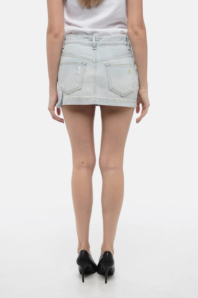 商品The Attico|The Attico Light Wash Denim Miniskirt with Side Zip,价格¥2046,第2张图片详细描述