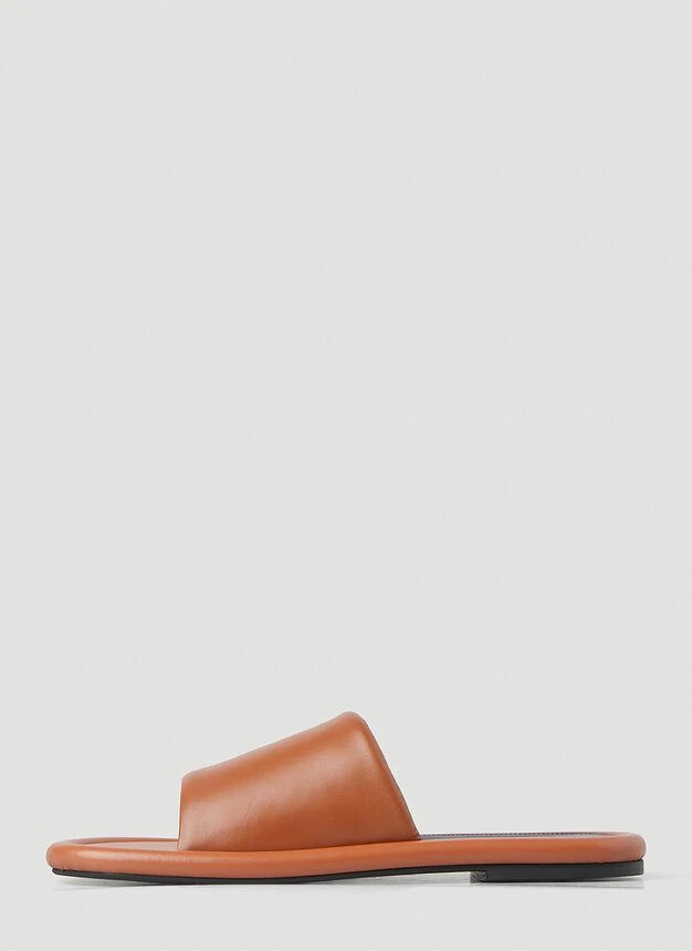 商品JW Anderson|Bumper Flat Sandals in Brown,价格¥1638,第3张图片详细描述