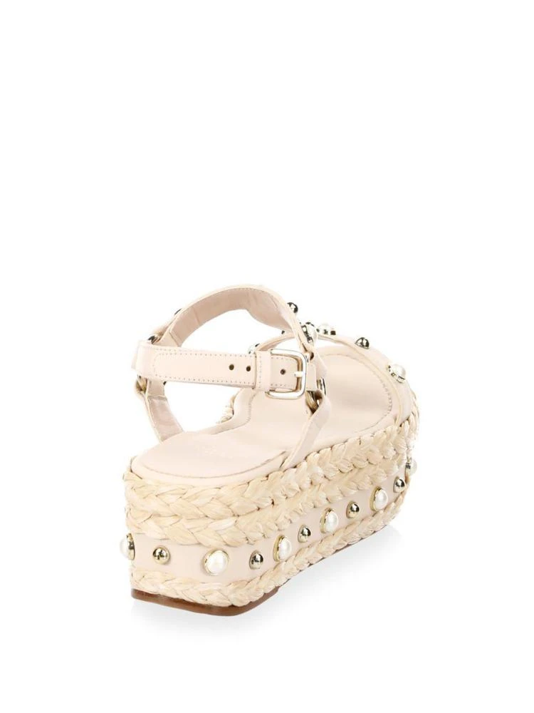 商品Stuart Weitzman|Stuart Weitzman - Studded Leather Espadrilles,价格¥1666,第2张图片详细描述