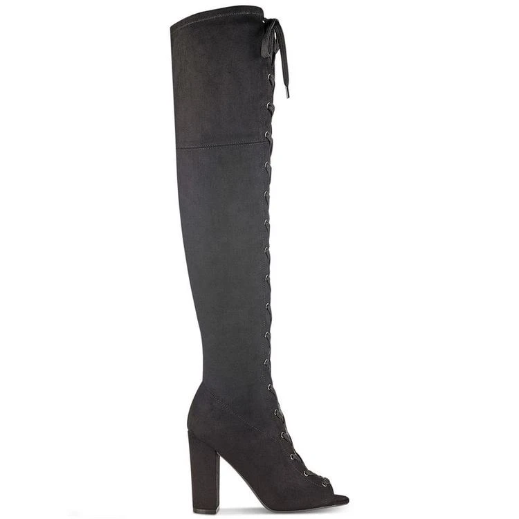 商品GUESS|Women's Casidi Lace-Up Over-The-Knee Boots,价格¥278,第2张图片详细描述