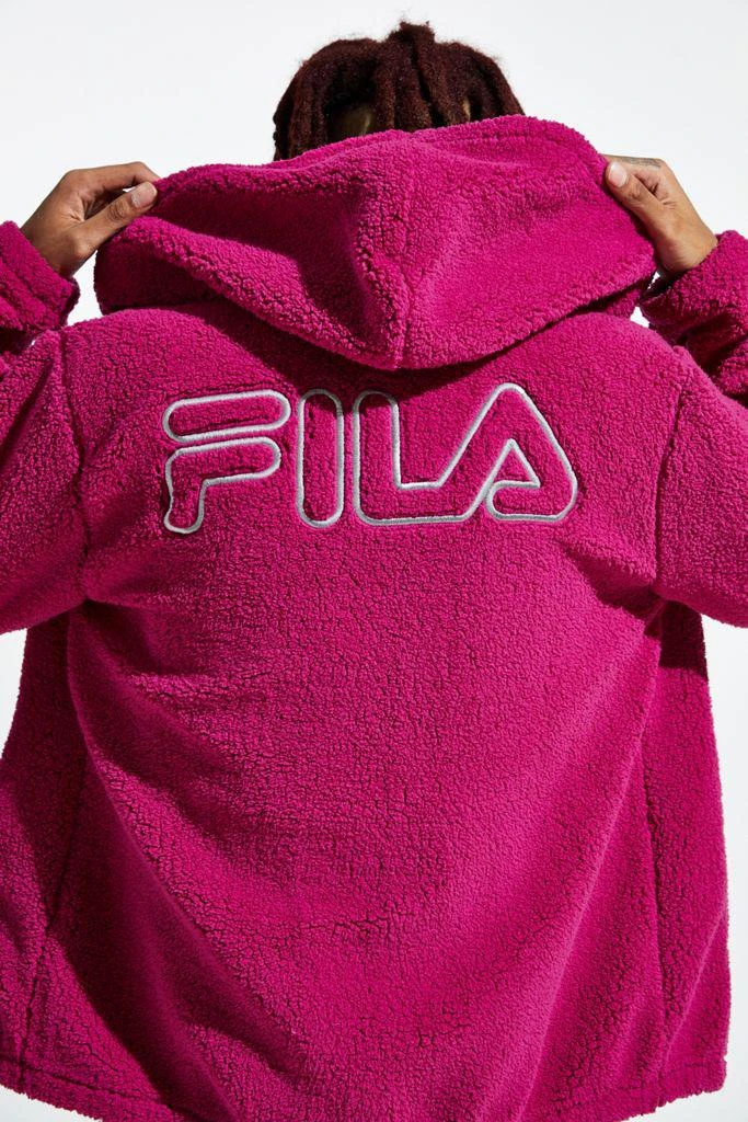 商品Fila|FILA UO Exclusive Full-Zip Cozy Sherpa 连帽衫,价格¥191,第5张图片详细描述