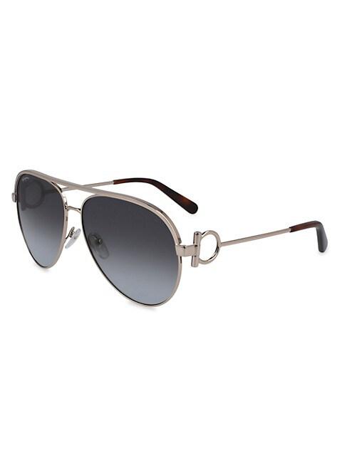 Gancini 60MM Pilot Sunglasses商品第2张图片规格展示