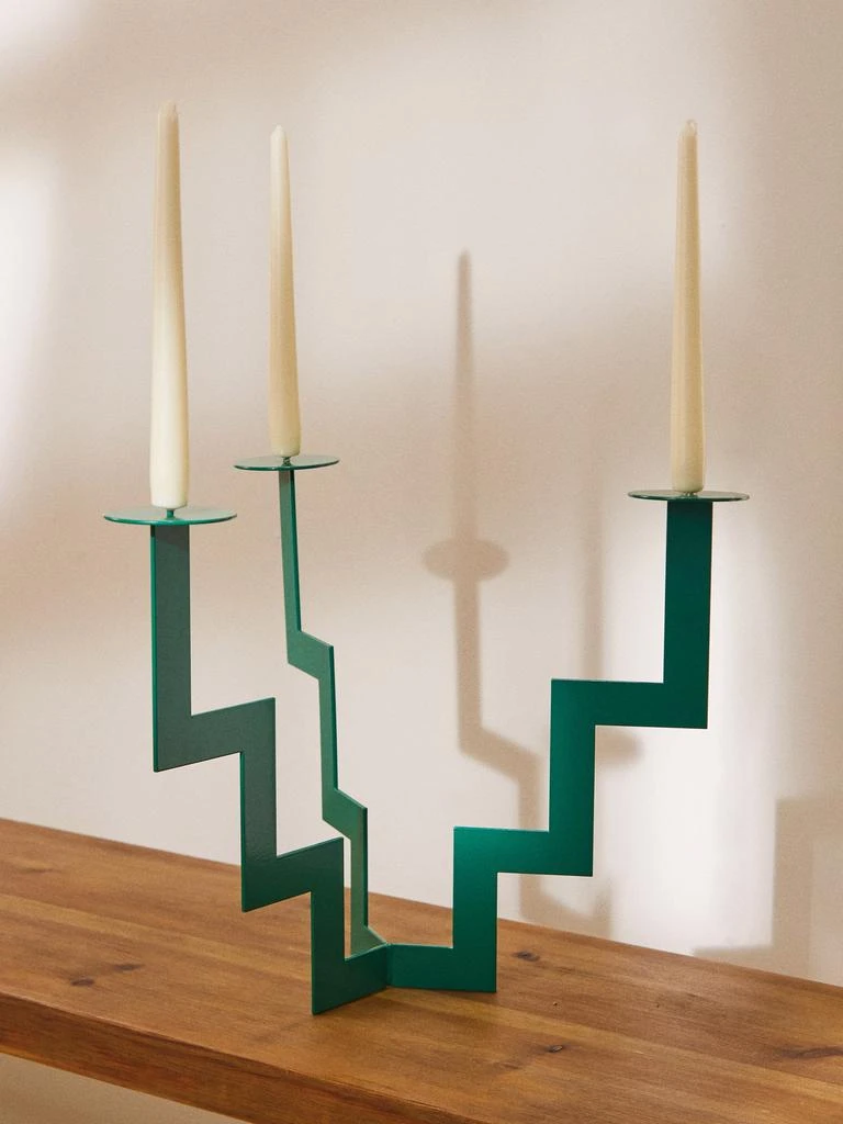 商品Jermaine Gallacher|Zigzag steel candelabra,价格¥2398,第2张图片详细描述