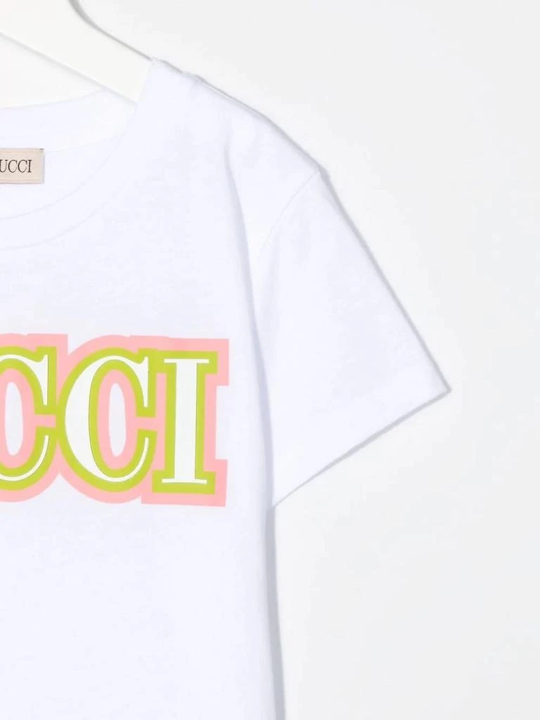 商品EMILIO PUCCI|Emilio Pucci Kids White T-shirt With Old School pucci Print,价格¥933,第3张图片详细描述