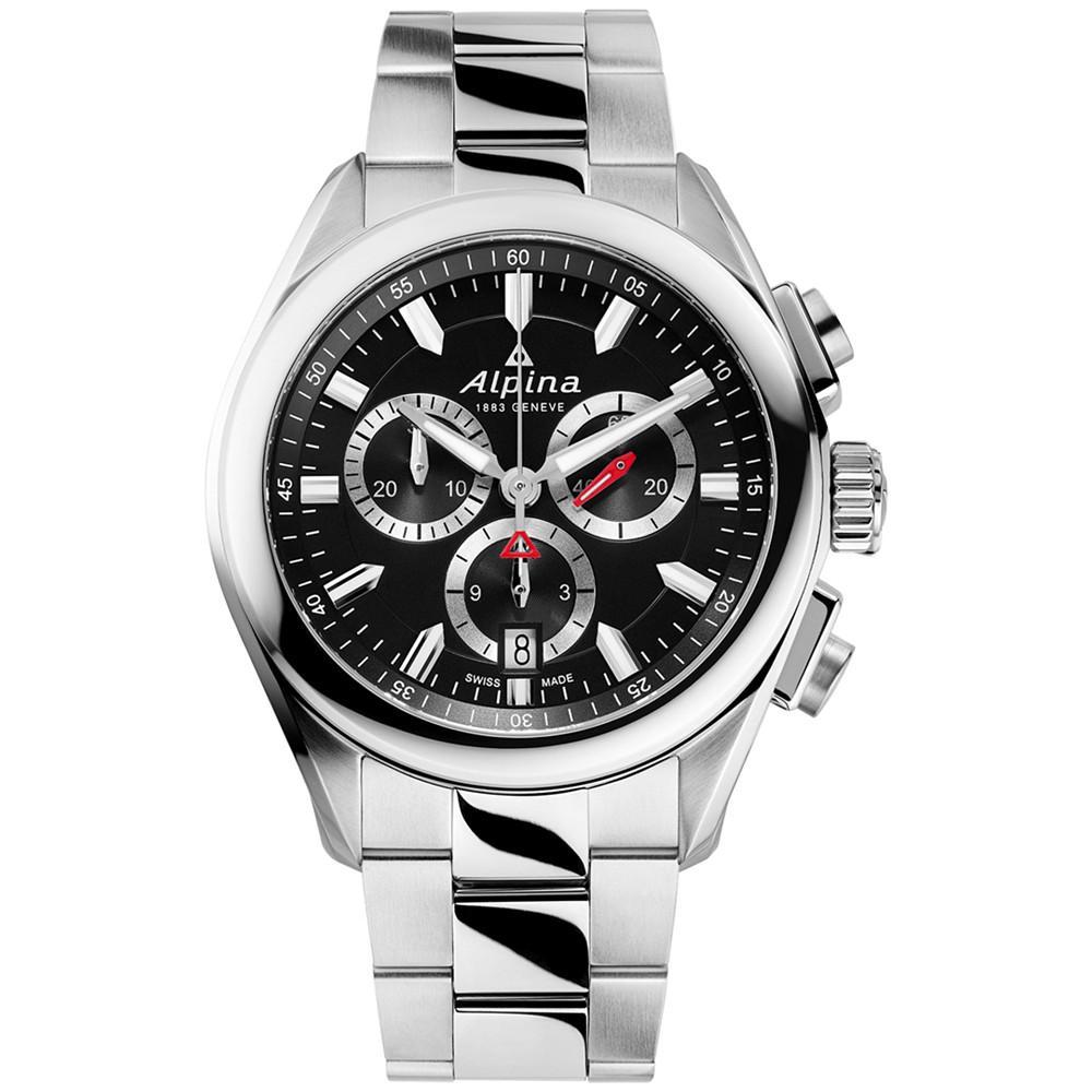 商品Alpina|Men's Swiss Chronograph Alpiner Stainless Steel Bracelet Watch 42mm,价格¥8666,第1张图片
