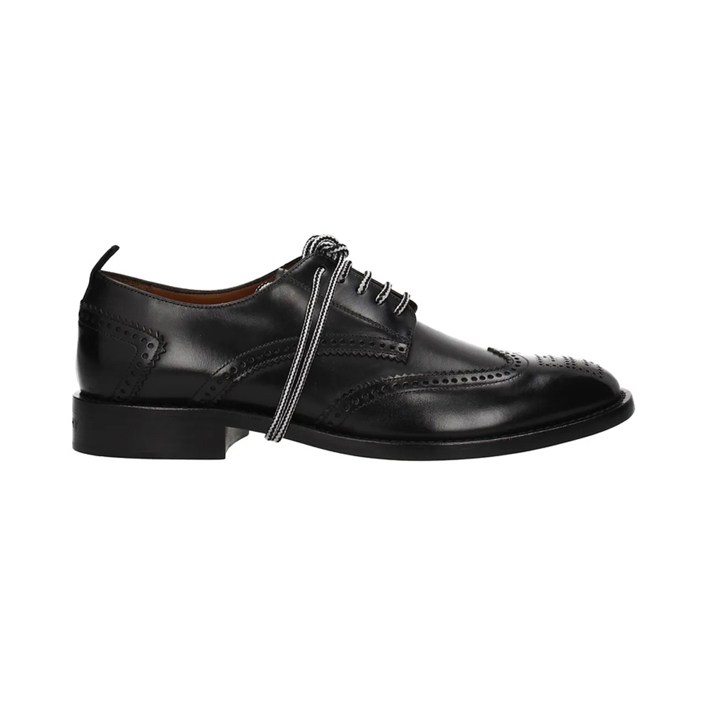 GIVENCHY 男士黑色皮革系带皮鞋 BH100PH05A-001商品第1张图片规格展示