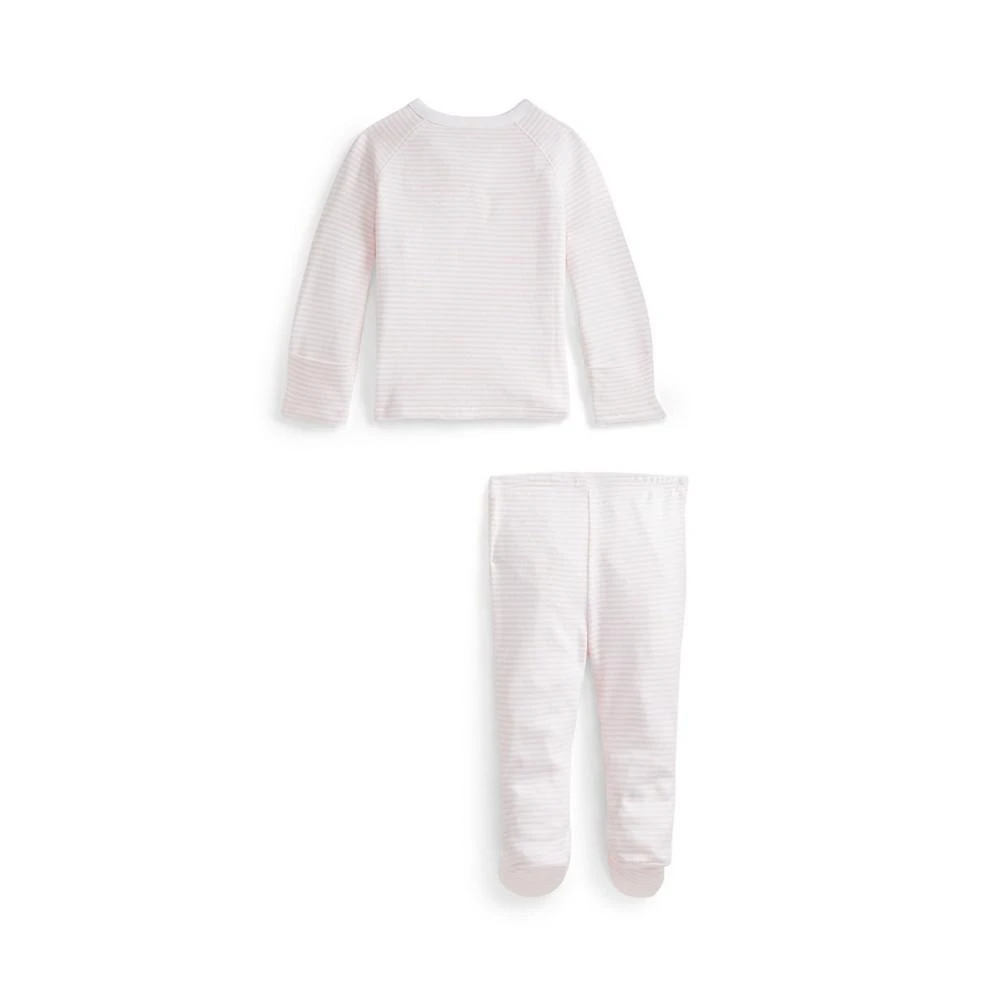 商品Ralph Lauren|Baby Girls or Boys Striped Organic Top and Pant, 2 Piece Set,价格¥414,第3张图片详细描述