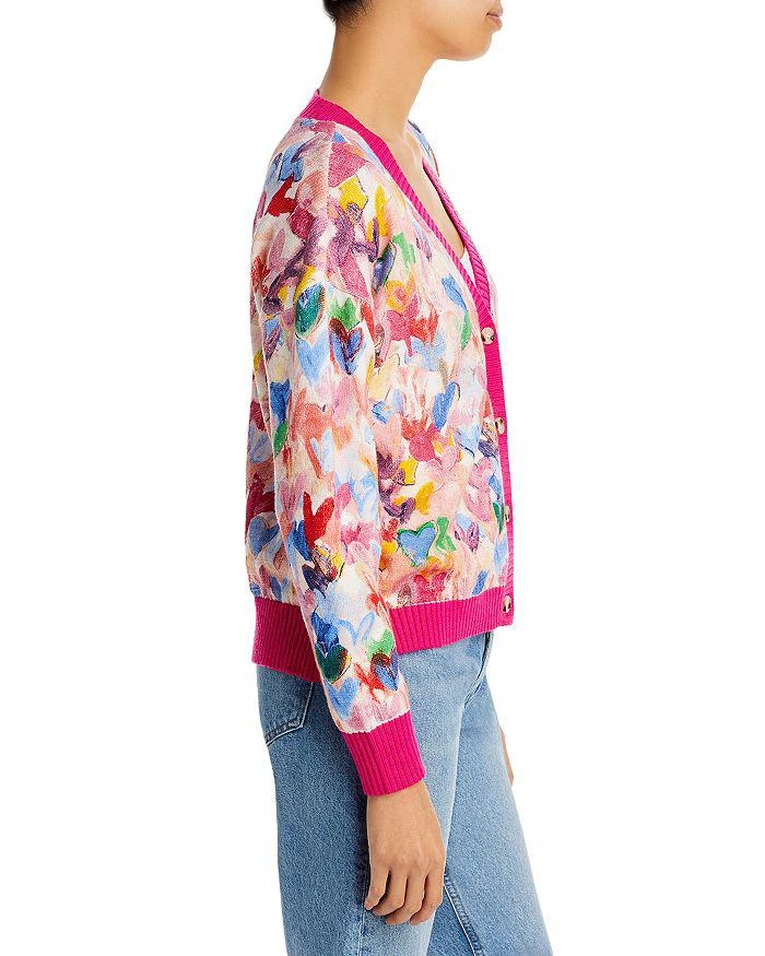 商品AQUA|Painted Hearts Grandfather Cardigan - 100% Exclusive,价格¥368,第4张图片详细描述