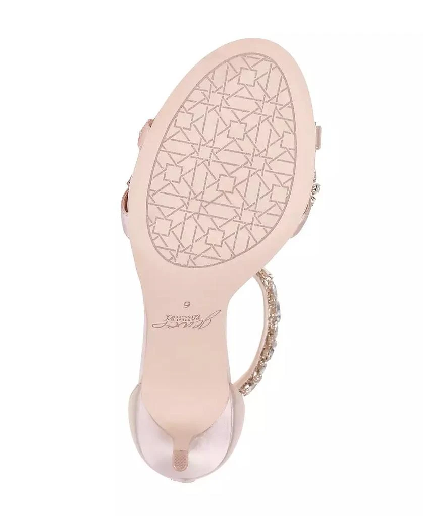 商品Badgley Mischka|Women's Caroline Embellished Ankle Strap Evening Sandals,价格¥561,第5张图片详细描述