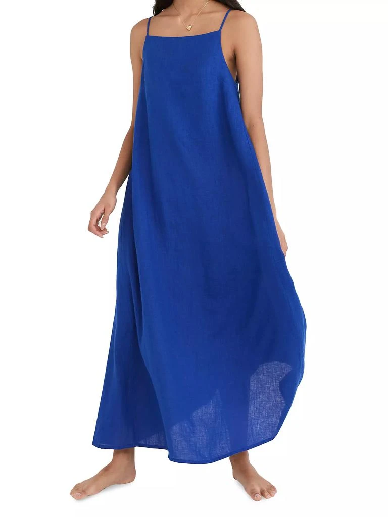 商品Desmond & Dempsey|Sleeveless Linen Nightie,价格¥1200,第2张图片详细描述