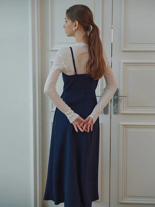 商品LOEUVRE|Square Neck Slip Dress,价格¥1594,第3张图片详细描述