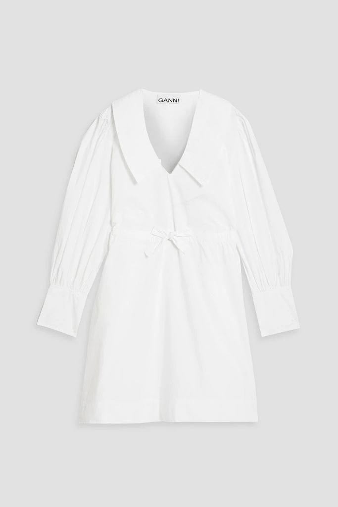商品Ganni|Cotton-poplin mini dress,价格¥765,第1张图片