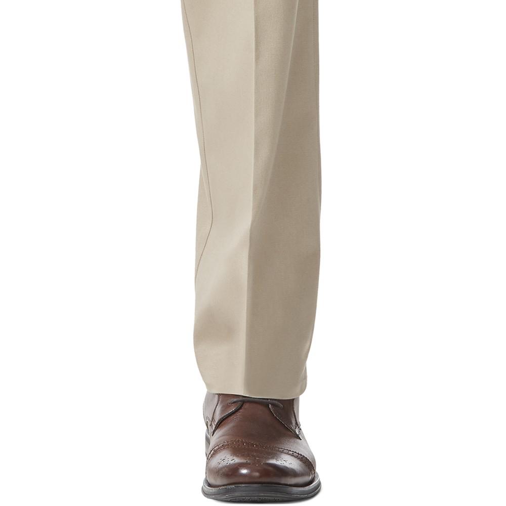 Men's Comfort Relaxed Fit Khaki Stretch Pants商品第6张图片规格展示