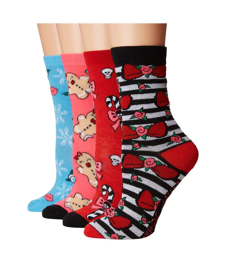 商品Betsey Johnson|4-Pack Betsey Holiday Crew Box,价格¥84,第1张图片