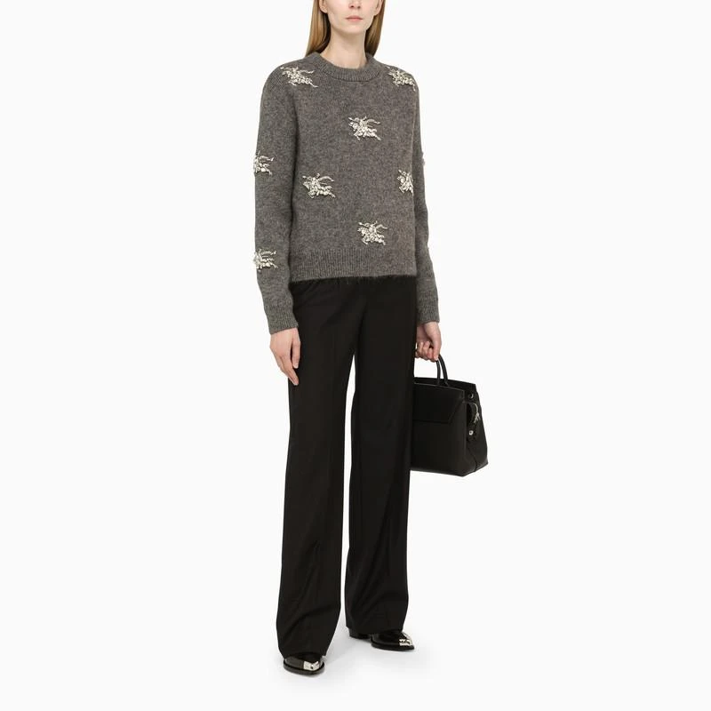 商品Burberry|Grey jumper in wool and mohair,价格¥19359,第2张图片详细描述